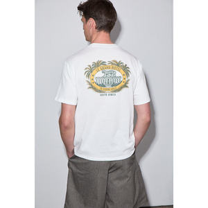 เสื้อยืดคอกลมผ้าฝ้ายออร์แกนิกทรงสบายสำหรับผู้ชาย GRIMELANGE พร้อมลายพิมพ์ - Product Image 4