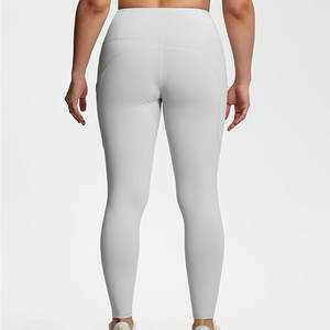 High Quality Training Wear Women's Clothing Wholesale <b>v</b> Cut Back Scrunch Stretch Soft Fitness <b>Leggings</b> High <b>Waist</b> Yoga <b>Leggings</b> - Product Image 3