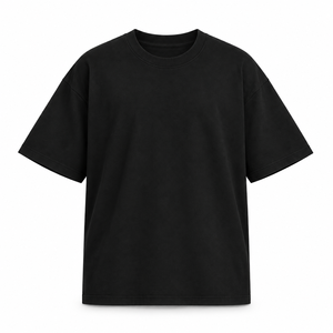 T-shirt Homme Personnalisé 240 GSM en Coton Tricoté Épais 100% Coton, Coupe Oversize Respirante, Style Streetwear, Modèle Vierge pour Marque Privée - Product Image 5