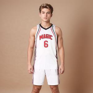 เสื้อบาสเก็ตบอลแบบยูนิเซ็กซ์ สกรีนชื่อและหมายเลขทีมได้ตามต้องการ ขายส่ง ระบายอากาศได้ดี ต้านเชื้อแบคทีเรีย ผลิตจากโพลีเอสเตอร์ 100% พิมพ์โลโก้ มีไซส์ใหญ่ - Product Image 5