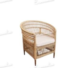 Nouvelle version chaise longue en rotin en osier Design Vintage chaise de détente en rotin pour café boutique salon salle à manger en plein air - Product Image 2