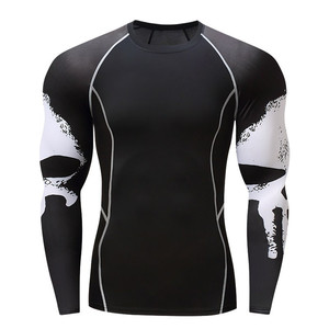 Equipo de protección contra erupciones de media manga de camuflaje por sublimación personalizado para hombres para boxeo BJJ MMA Jiu Jitsu - Product Image 5