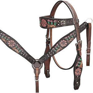 ชุดอุปกรณ์ขี่ม้าแบบตะวันตกคุณภาพพรีเมียมจากโรงงานผู้ผลิต (OEM) ทำจากหนังวัวอาร์เจนตินา พร้อมบริการปรับแต่งตามความต้องการ - Product Image 1