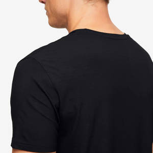 Camiseta personalizada de algodón liso de alta calidad para hombre con impresión de etiqueta de cuello camiseta de microfibra de manga corta - Product Image 5