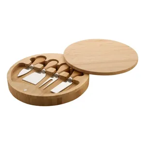 Tabla de Quesos de Bambú Ecológica Abbamar, Utensilios Premium para Queso - Product Image 1