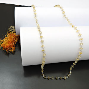 Collares delicados de piedras preciosas de citrino de la mejor calidad en plata 925, collares elegantes de piedra natal de diseño precioso para ella, venta al por mayor - Product Image 3