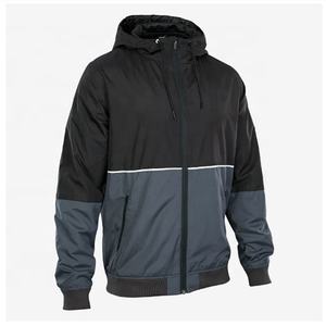 Chaqueta cortavientos con capucha para correr al aire libre para hombre 2025 personalizada, abrigo de lluvia estilo cremallera para primavera e invierno con características de alta visibilidad - Product Image 3
