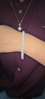 Bracelet tennis en or massif 14 carats CLEAR STAR avec diamants ovales de laboratoire certifiés IGI, bijoux de luxe pour femmes