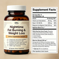 Capsules brûle-graisses nocturnes OEM avec Ashwagandha et 5-HTP pour un sommeil profond et un soutien du métabolisme – Vente en gros