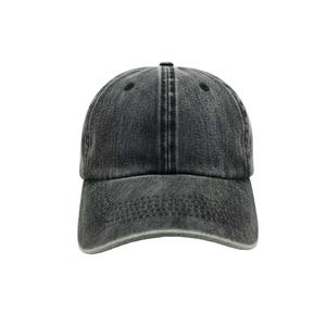 หมวกแก๊ปสั่งทำขายส่ง ปักโลโก้ 3 มิติ ผ้าฝ้ายฟอกแบบดิสเทรส หัวเข็มขัดทองเหลือง - Product Image 1