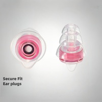 Bouchons de jauge d'oreille en silicone transparent avec cône de réduction du bruit Aier, ajustement parfait pour un confort toute la journée