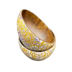 ชุดชามมะพร้าวเคลือบแบบโบราณที่เป็นมิตรต่อสิ่งแวดล้อมทำจากเวียดนามช้อนหัตถกรรมที่มีน้ำหนักเบาช้อนส้อมสำหรับเสิร์ฟอาหารอาหารเย็น - Product Image 3