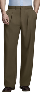 Pantalons habillés décontractés à jambes larges de style Old Money pour hommes, plissés, amples, vintage, pantalons de travail en gros - Product Image 3