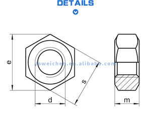 718 Никелированная Шестигранная гайка - Product Image 3