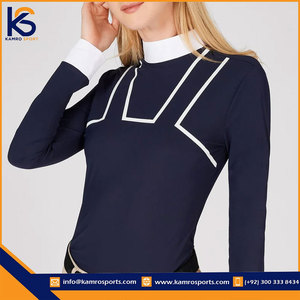 เสื้อขี่ม้าแขนยาวของผู้หญิงเสื้อนักขี่ม้าแขนยาวผ้าสแปนเด็กซ์ - Product Image 6