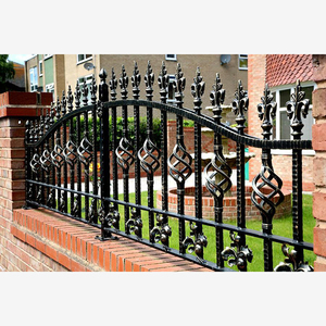 Clôture décorative de jardin <span class=keywords><strong>extérieur</strong></span> personnalisée Maisons modernes Clôture <span class=keywords><strong>murale</strong></span> en <span class=keywords><strong>fer</strong></span> <span class=keywords><strong>forgé</strong></span> pour arrière-cour - Product Image 1