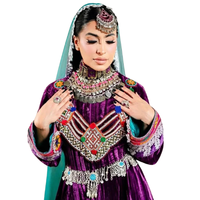 Dentelle afghane Kuchi originale OEM, taille haute, broderie afghane de haute qualité, design traditionnel pashtun, style indien Banjara