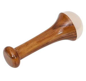 Vente en gros de baguette Kansa 100% pure personnalisée manche en bois écologique outil de massage ayurvédique pour le visage et le corps par glowin fashion - Product Image 3