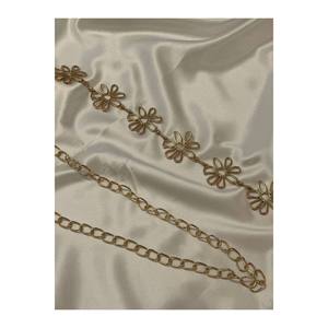 Daisy Gold Detailed Women's Waist <b>Chain</b> Waist <b>Belt</b>, Dress <b>Belt</b>, Skirt <b>Belt</b>, Trouser <b>Belt</b> - Grey - Product Image 3
