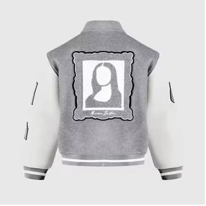 Vestes pour hommes Qualité personnalisée 100% coton Logo personnalisé Veste décontractée surdimensionnée pour hommes Veste universitaire de baseball d'hiver - Product Image 3