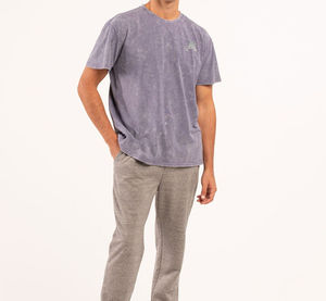 100% coton T-shirt pour hommes coupe ample imprimé hommes 100% coton lavé à l'acide T-shirt sur taille goutte épaule poids lourd 200 GSM - Product Image 6