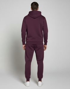 Chándal de Invierno para Hombre de Alta Calidad |   Conjunto Deportivo Transpirable Antibacteriano de Algodón 100% Sólido con Capucha y Colores Personalizados con Logotipo | - Product Image 2