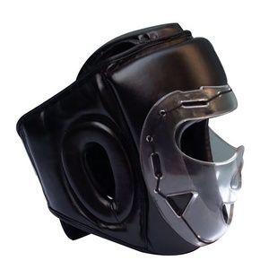 Protector de cabeza de boxeo de PU ajustable hecho en fábrica Nuevo diseño Equipo de entrenamiento de lucha de boxeo de cuero modular - Product Image 6