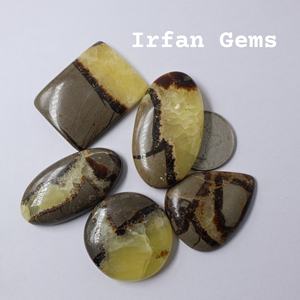 หินอัญมณีทรงหลวมสีเหลืองหินธรรมชาติกึ่งมีค่างานแฮนด์เมดขนาดปรับแต่งเองได้ - Product Image 1