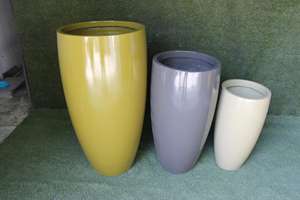 Elegant Handcrafted <b>Plastic</b> Modern Round Floor Boughpot <b>Planter</b> Lightweight for Outdoor & Indoor Use in Home & Office <b>Garden</b> - Product Image 2