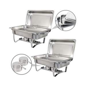 Square Stainless Steel <b>Chafing</b> <b>Dish</b> With Unique Shape for Elegant and Stylish Food Presentation - Product Image 2