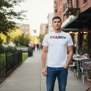 T-shirt I Love ABGs girocollo a maniche corte unisex per adulti, abbigliamento promozionale - Product Image 4