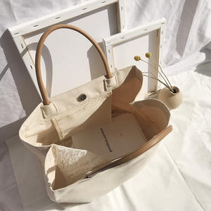 2025 Casual Tote <b>Messenger</b> Shoulder <b>Bag</b> Large Capacity Fashion Cotton Canvas Custom Pattern Handled Fabric <b>Bag</b> 19 - Product Image 2