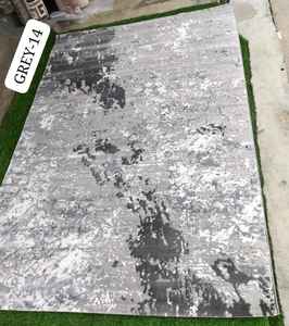 Tapis turcs modernes en polypropylène tissé jacquard à la machine, de haute qualité, en jute, résistants aux taches, à poils longs, abstraits - Product Image 5