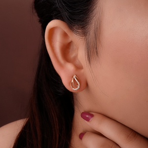 Nouvelles boucles d'oreilles clous en forme de goutte d'eau de créateur scintillantes en or jaune pur 18 carats ou en argent, boucles d'oreilles clous en diamant de laboratoire pour femmes - Product Image 5