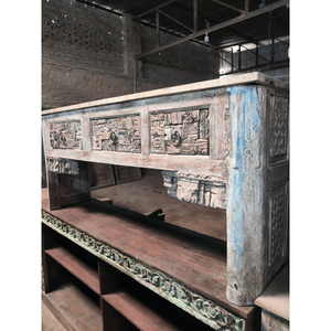 Mueble de Almacenamiento Moderno para Sala de Estar, de Madera Maciza de Mango, con Ruedas, Multiusos, Ecológico, Diseño Plegable, Resistente al Agua, Fácil de Usar - Product Image 2