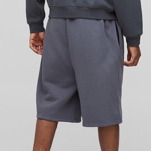 OEM/ODM personalizado 100% algodón polar hombres Jogger Shorts Casual Wear largo longitud personalizado bordado Logo pantalones cortos para hombres - Product Image 5