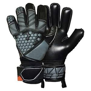 Gants de gardien de but de football professionnels en coton/spandex respirant, légers, fortement protecteurs, avec protection des doigts, pour extérieur, unis - Product Image 1