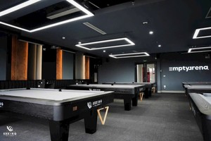 Mesa de billar de lujo para uso en el club, cama de pizarra, marco de madera y tamaño estándar internacional - Product Image 6