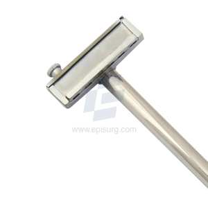 Martillo de Estampado para Identificación Animal con Soporte Superior, 1 Fila, Cuerpo de Acero Inoxidable con Mango de Goma - Product Image 4