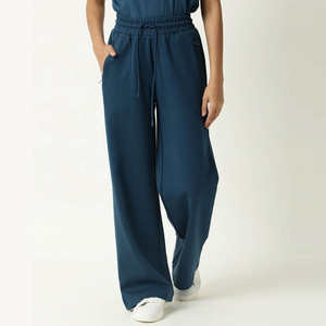 Pantalon de survêtement évasé décontracté d'hiver pour femmes de haute qualité confortable dernière conception tissu polaire Style avant plat - Product Image 1