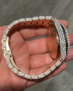 Diamante probador aprobado Moissanite reloj | VVS lujo helado esqueleto al por mayor - Product Image 6