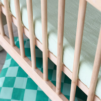 Drap-housse en tricot imperméable pour enfants 100% coton avec plusieurs couleurs et motif imprimé personnalisable