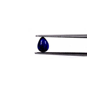 Zafiro Azul Natural de Bangkok, Cabujones Calibrados en Forma de Pera de 3x5mm y 4x6mm, Variedad con Piedra Lunar Arcoíris, Peridoto y Tanzanita - Product Image 2