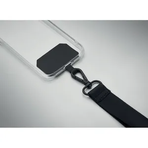 Lanière de poignet personnalisée en polyester Celeste, accessoire pour gadgets sur mesure - Product Image 1