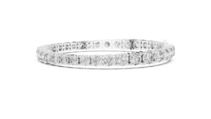 Pulsera de Boda para Mujer en Oro Blanco de 14K con Diseño de Diamantes Redondos Cultivados en Laboratorio |   Diamante Cultivado Nuevo - Product Image 2
