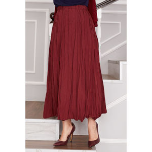 Falda Hijab de Chifón Color Borgoña - Product Image 4