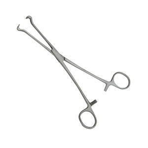 Pinzas Allis para tejido, 15 cm, de acero quirúrgico veterinario, 4x5 dientes, 6 pulgadas, pinzas quirúrgicas OEM - Product Image 3