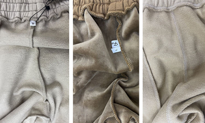 Vente en gros de shorts pour femmes de motard athlétique en cours d'exécution avec logo personnalisé vierge 100% coton polaire personnalisé éponge active shorts de gymnastique - Product Image 6