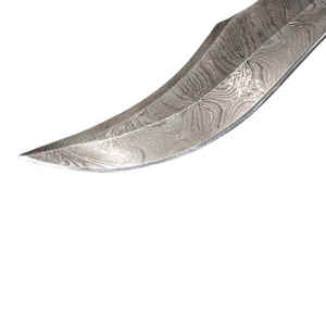 Cuchillo Bowie personalizable para exteriores, acero de Damasco con mango de madera, cuchillos de caza y acampada - Product Image 5