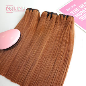 Prix d'usine vendeur de cheveux vietnamiens bruts Super Double Drawn, trame de génie d'extension de cheveux humains vierges droits en os - Product Image 3